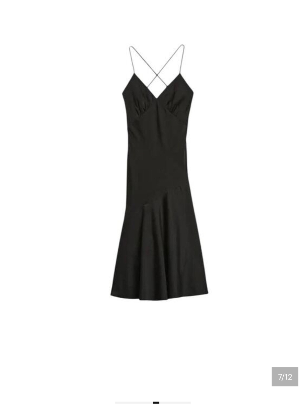 nwt banana republic asymmetrical seam midi slip dress Size 14